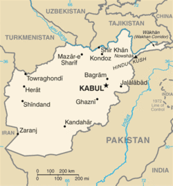 Mappa Afghanistan